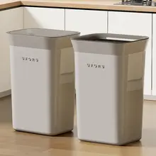 大容量グレーゴミ箱【リビング用・シンプルデザイン・家庭用】