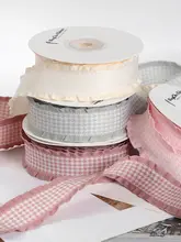 千鳥格子柄リボン【DIY用・ギフトラッピング・花束作成用】