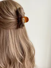 大きめサイズ スタイリッシュなヘアクリップ【レトロデザイン・ラージサイズ・後頭部用】