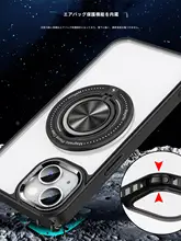 智卡奴 MagSafe対応透明スマホケース【iPhone 15/14/13 Pro対応・耐衝撃・リングスタンド付き】