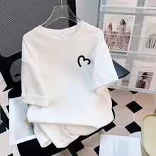 白色の短袖Tシャツ【ゆったりシルエット・コットン・夏用】
