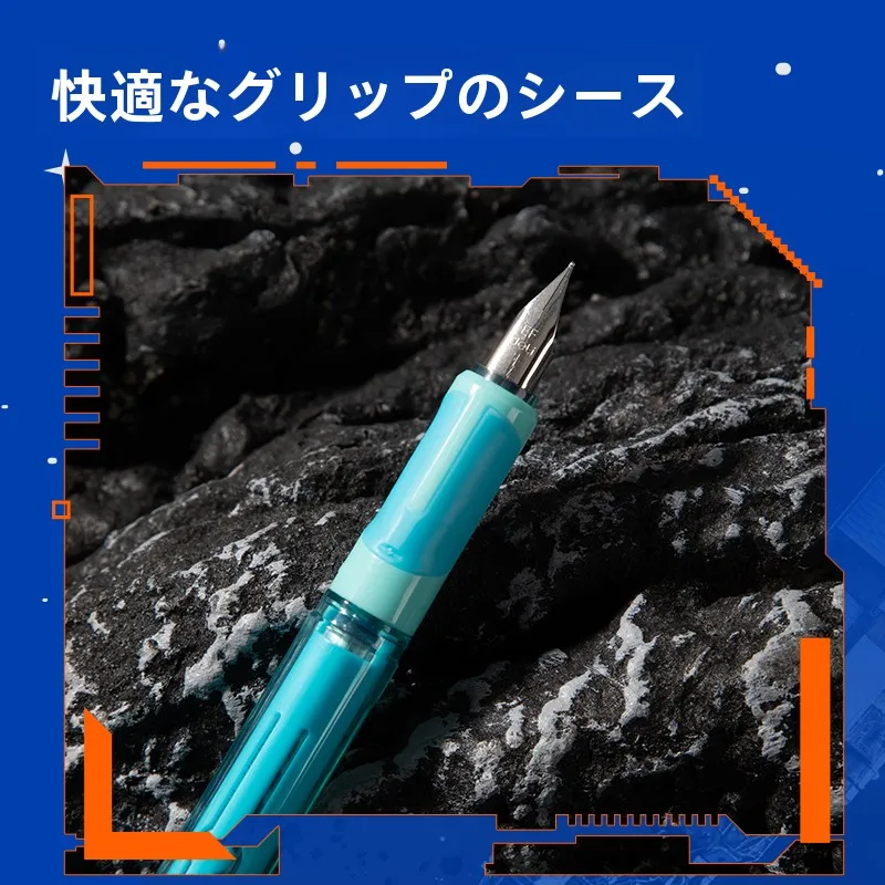 六角戦士ペン：子供用書き練習に最適な水洗い可能・インクカートリッジ交換式の文房具