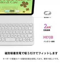 Balueus iPad mini 7対応保護ケース【iPad mini 6用・スマートBluetoothキーボード・マグネット式・薄型】