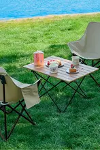 アウトドア折りたたみテーブルとチェア【軽量・持ち運び便利・一体型】