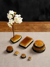 剣山 花留め 銅製 固定ベース付き 生け花 華道 茶花 茶道 和のインテリア セット