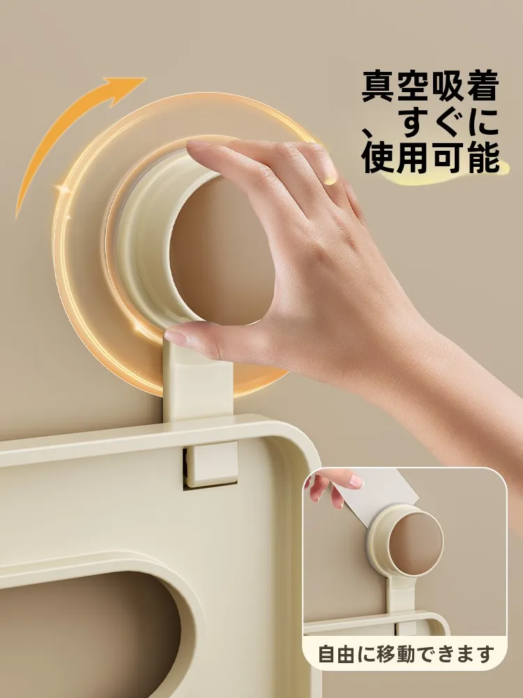 壁掛け式ランドリーバスケット2段スリム：分別可能で空間を節約する家庭用収納解決策