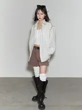 チェック柄長袖シャツ【春用・ゆったりシルエット・ユニセックス】