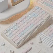 キーキャップ 機械式キーボード用 犬柄 宇宙 PBT 熱昇華印刷 MOプロファイル 丸み 各種配列対応