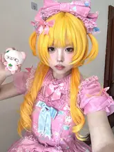 ロングウィッグ【ロリータスタイル・クラシックな水母頭のカール】（セットアップ対応）