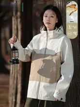 女性用 防風防水薄手ジャケット【春季・ルーズフィット・ショートデザイン】
