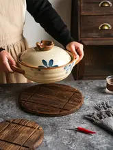 レトロ木製ダイニング用熱板【高温対策・耐熱・鍋・皿・カップ用】