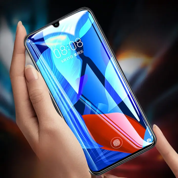 閃魔 Huawei nova5pro用 強化ガラスフィルム【ブルーライトカット・防指紋・高透明度】