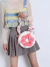 斜め掛けポシェット レディース ドーナツ型 ガーリー 可愛い おしゃれ ロリータ スマホポシェット