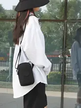 女性用ミニショルダーバッグ【軽量ナイロン製・縦型・カジュアル・多用途】