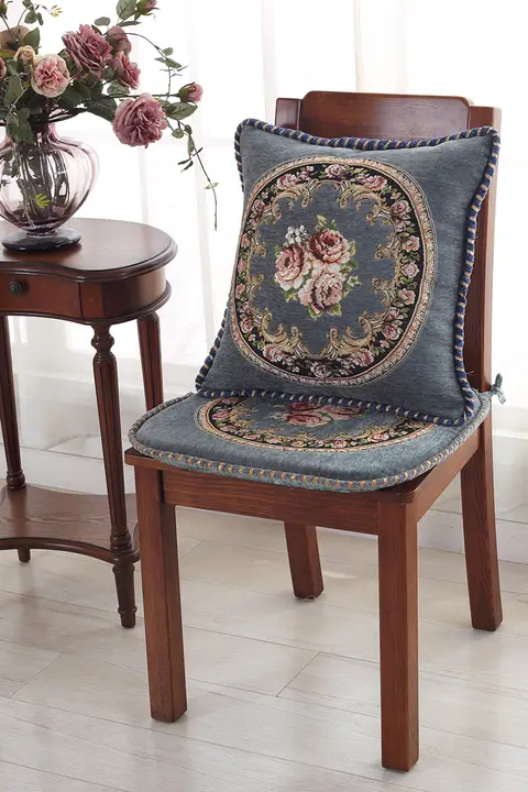 厚手木製 ダイニングチェア用クッション【滑り止め付き・座り心地抜群】