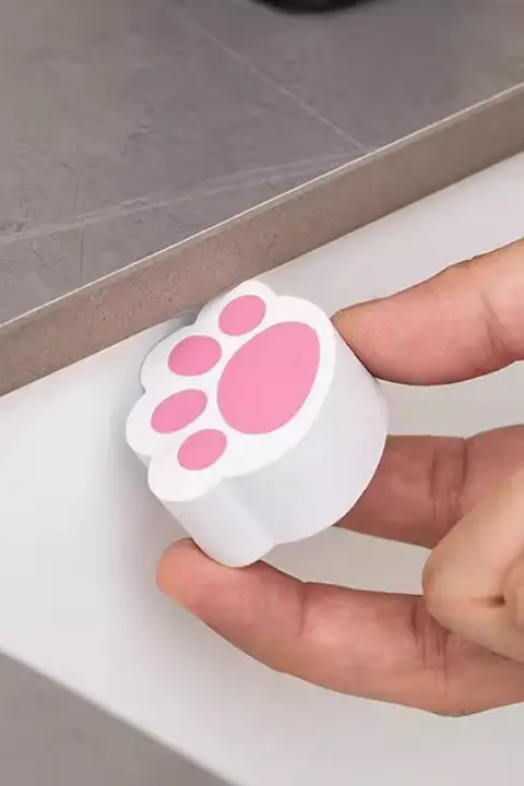 猫爪デザインのクリーニングスポンジ【バスルーム用・鏡・ガラス用】