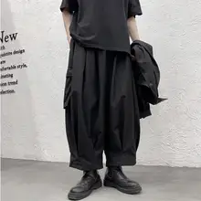 レトロデザインのメンズワイドパンツ【大口ポケット・九分丈・フィット】（セットアップ対応）
