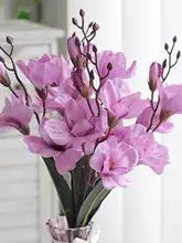 秋のオーキッド人工花【リビング装飾・おしゃれな花束・ドライフラワー】