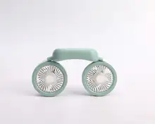 USB充電式着用型ミニ扇風機【ハンズフリー・ポータブル・調整可能・クールダウンアイテム】