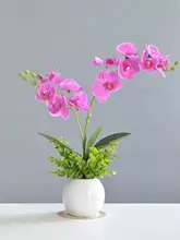 新中式風 蝶蘭の造花【インテリア装飾・テーブル・バルコニー用】