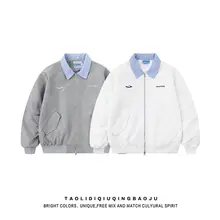 アメリカンヴィンテージ風 バイカラーコーチジャケット【レディース・ルーズフィット・カジュアル】（セットアップ対応）