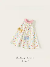 可愛いデザインの女児用夏季ワンピース【プリンセススタイル・コットン素材】