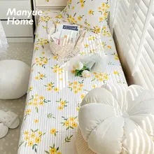 M.life Orich フローラルデザイン 滑り止め付き全棉窓台クッション【おしゃれな寝室・バルコニー用】