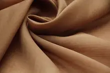 極上の柔らかさのキャラメルブラウン超薄手テンセルリネン混合生地【シャツ・漢服用】