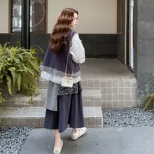 秋の雰囲気を演出する女性用秋服【ハイエンドスタイル・半身スカート・三点セット（セットアップ対応）】