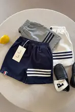 子供用コットン製ショートパンツ【夏用・ゆったりしたデザイン・男女兼用】（セットアップ対応）
