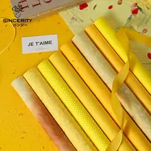 七色のビオライエローシリーズ包装紙の花束【手作りフラワーアレンジ用・資材】