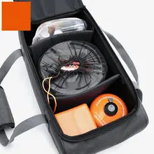 アウトドア用調理器具収納バッグ【カセットコンロ・キャンプ用炊具・ポータブル多機能ピクニック用具】（セットアップ対応）