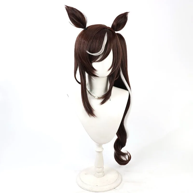 ポニーテール 黒髪の実現：コスプレ用ウィッグ【耳付き・皇室家族デザイン】のスタイルと適用シーン