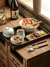 高級感ある一人用陶器製食器セット【大皿・仕切り皿・サラダボウル・麺用ボウル】（セットアップ対応）