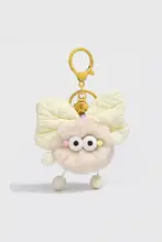 かわいいリボン付きぬいぐるみ車用キーホルダー【ギフトにも最適】