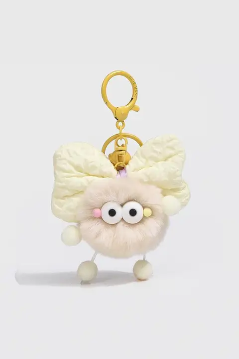 かわいいリボン付きぬいぐるみ車用キーホルダー【ギフトにも最適】