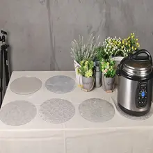 耐熱PVCテーブルマット【円形・おしゃれなデザイン・食器用・多用途】