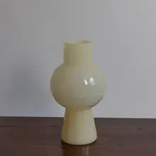 高脚ガラス花瓶【手作り・高品質・侘び寂びスタイル・水耕装飾用】