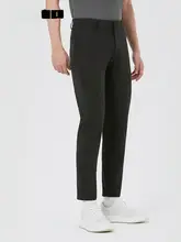 防水機能付き シンプルなストレートパンツ【春秋用・ストレッチ素材】