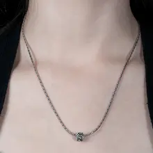 海賊船デザインのシルバーアクセサリー ペンダントネックレス【カジュアル・ロックバ ンドスタイル・鎖骨チェーン】