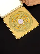 携帯用合金製コンパス【三元三合デザイン・アウトドア用・置物】