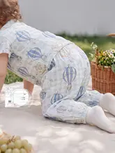 防蚊パンツ ジョガーパンツ ベビー キッズ 男の子 女の子 ガーゼ 薄手 可愛い 夏