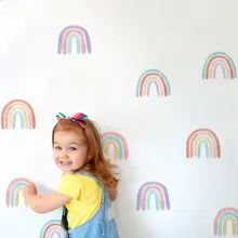 ウォールステッカー 虹柄 ポップ シールタイプ 防水 窓 デコレーション 子供部屋 幼稚園 インスタ映え キッズ ボーイズ ガールズ
