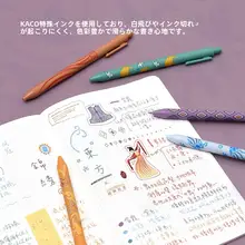 KACO 5色セット 中性ペン【0.5mm・プッシュ式・学生用・手帳や学習に最適】