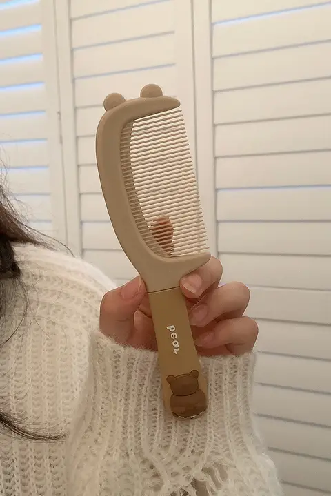 可愛い子供用静電気防止ミニヘアブラシ【携帯に便利・直毛用】