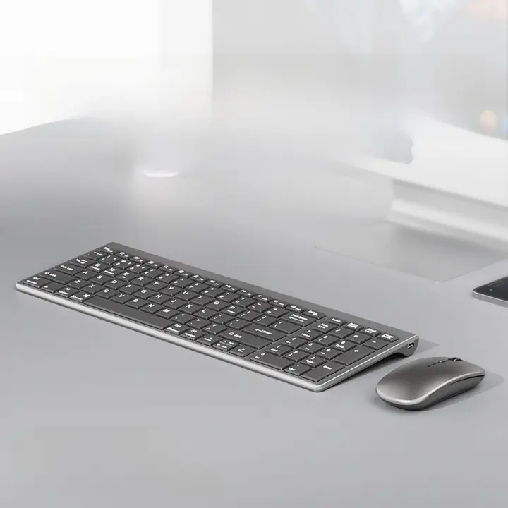 Bluetooth＆ワイヤレスキーボードとマウスセット【静音・充電式・ノートパソコン・タブレット用】