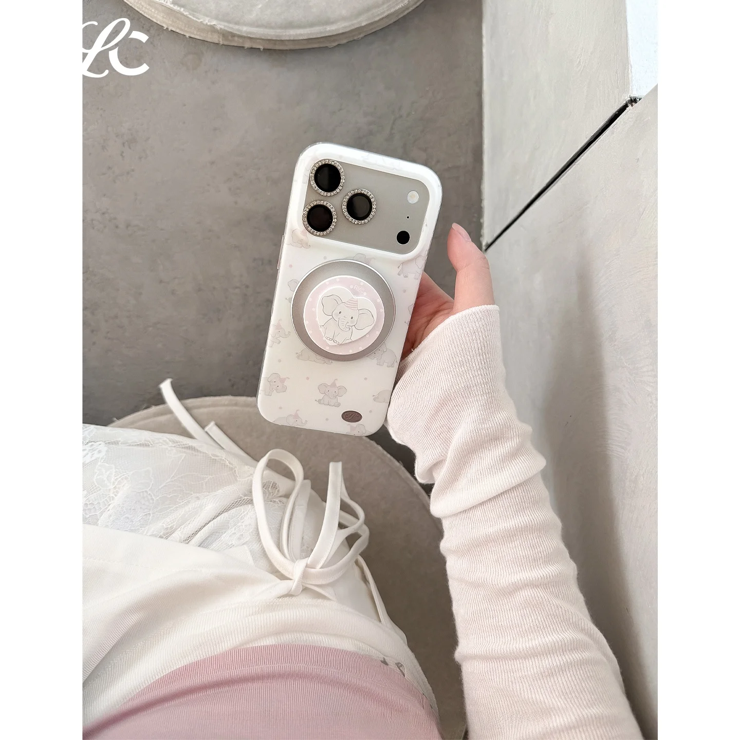 Rolincube マグネット式スマホスタンド ペットデザイン 伸縮可能 携帯用
