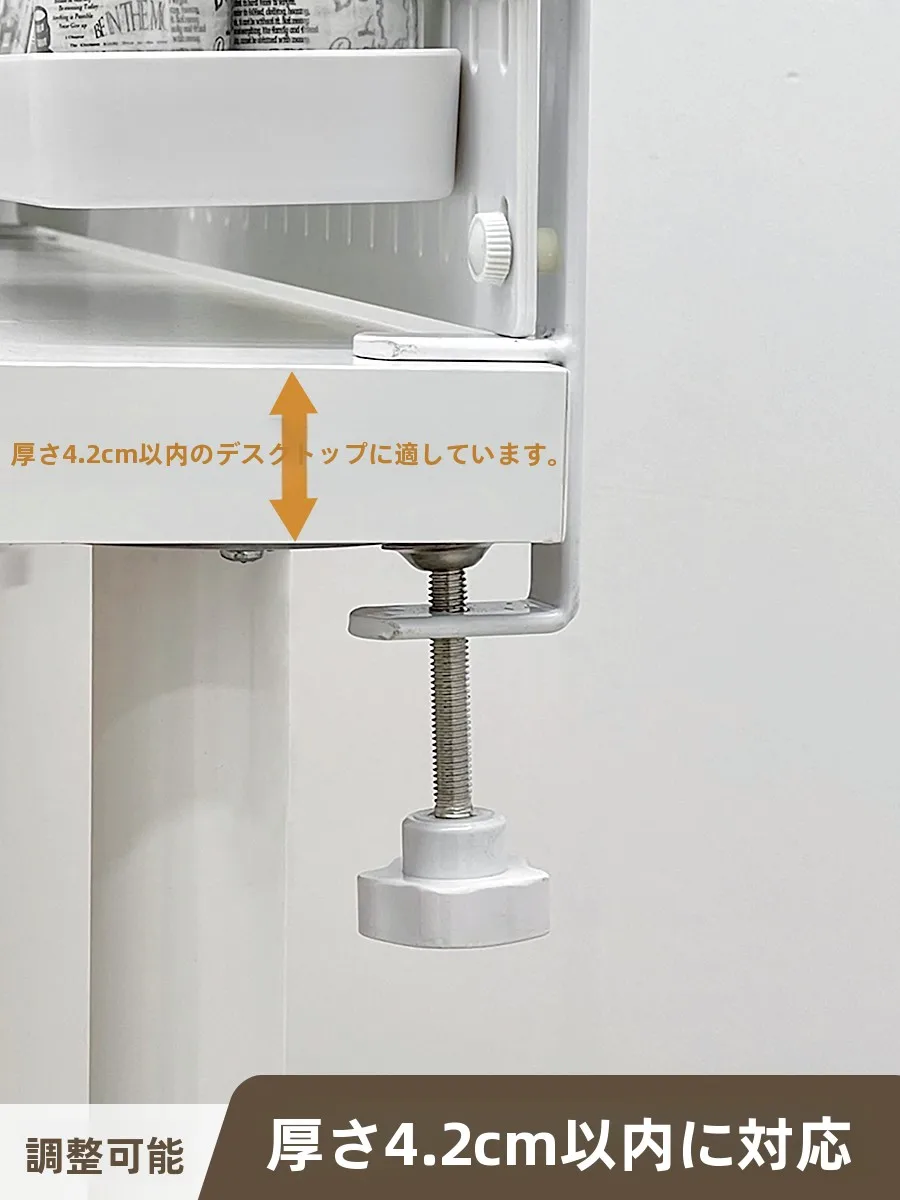 パソコンデスク用穴あけ不要ハンギングシェルフ：DIYパイプ棚の代替としての実用性と設計ポイント