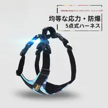 中大型犬用 ハーネス付きリード【サモエド・ゴールデンレトリバー対応・トレーニング用】