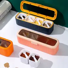 防潮塩容器【多格収納の調味料ボックス・家庭用】